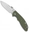 Hinderer Knives XM Slippy Slicer Slip Joint Knife OD Green G-10 (3" Stonewash)