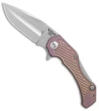 Mikkel Willumsen Urban Tactical Tyran Flipper Knife Purple Titanium (3.6" SW)