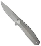 Real Steel S3 Puukko Flipper Frame Lock Knife Titanium (3.5" Bead Blast) 9511
