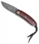 LionSteel Mini Santos Wood Folding Knife (2.375" Damasteel) 8210D ST