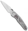 Maxace Knives Glede Frame Lock Knife Blasted Ti/Red LSCF (3.75" Satin) MG01