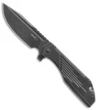 Boker Plus JB Stout Lateralus Flipper Knife Black SW SS (3.6" Black SW) 01BO767