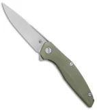 Shirogorov 111 Liner Lock Knife OD Green G-10 (4.25" Stonewash)