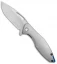 Koenig Arius Style 57 Frame Lock Knife Patterned Ti (3.5" Stonewash)