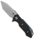 Hinderer Knives Half Track Tanto Knife Black G-10/Blue Ano (2.75" Working)