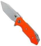 Hinderer Knives Half Track Tanto Knife Orange G-10 (2.75" Stonewash)