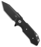 Hinderer Knives Half Track Tanto Knife Black G-10 w/ Textured Lock (2.75" Black)