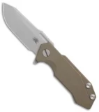 Hinderer Knives Half Track Frame Lock Knife Battle Bronze Ti (2.75" Working)