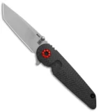 Chamberlain Design Falco Flipper Knife Carbon Fiber (3.6" Stonewash)