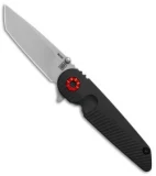 Chamberlain Design Falco Flipper Knife Black G-10 (3.6" Stonewash)