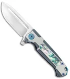 Andre de Villiers Mini Pathfinder Frame Lock Knife Abalone/Ti (3.2" Satin) AdV