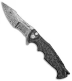 Brian Tighe Custom Tighe Breaker Integral Knife Carbon Fiber/Zirc (4" Damasteel)
