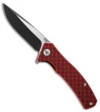 WE Knife Co. Blitz Liner Lock Knife Red G-10 (3.4" Black SW) 711C