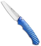 Rockstead RYO H-ZDP Folding Knife Blue Ti (3.125" Polish) Sinkevich