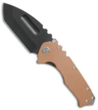 Medford Praetorian G Knife Coyote G-10/Flame (3.75" Black Tumbled) MKT