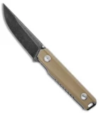 Stedemon ZKC-BP02 Liner Lock Knife Tan (3.5" Black SW) BP02BRWS