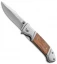 SOG Fielder Mini Liner Lock Knife Wood (2.75" Satin) FF-33