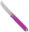 StatGear Pocket Samurai Liner Lock Keychain Knife Purple Al (2.1" Satin)