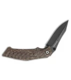 Browning Wihongi Manual Folding Knife Brown Micarta (3.5" Black Stonewash)