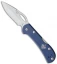 Buck Mini SpitFire Lockback Knife Blue (2.8" Satin)