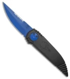 Paragon Phoenix Knife  Black (3.8" Blue Cerakote Serr)