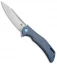 Olamic Cutlery Swish Flipper Frame Lock Knife Kinetic Sky Blue (3.75" Satin)