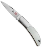 Al Mar Hawk Classic Gentleman's Pocket Knife White Micarta (2.5" Satin) 1002WM