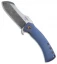 Doc Shiffer Custom Panda Knife Blue/Bronze Ti (3.125" Acid SW)