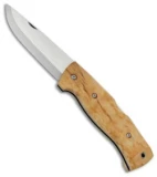 Helle Bleja Lockback Folding Knife Curly Birch (3.3" Satin)