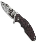 Hinderer Knives Jurassic Frame Lock Knife Blk/Red G-10 (3.375" Digi Camo)