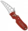 Spyderco P'Kal Trainer Knife C103TR Red G-10 (3" Satin Trainer)