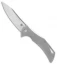 Olamic Cutlery Swish Flipper Frame Lock Knife Titanium (3.75" Satin)