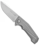 Viper Knives Larius Flipper Liner Lock Knife Titanium (3.3" Satin) V5958Ti