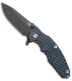 Hinderer Knives Jurassic Flipper Knife Textured Gray/Black G-10 (3.375" Black)