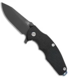 Hinderer Knives Jurassic Frame Lock Knife Textured Black G-10 (3.375" Black DLC)