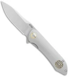 Bestech Knives Emperor Flipper Knife Titanium (3.6" Gray) BTK BT1703A