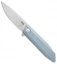 Bestech Knives Shogun Flipper Knife Blue Ti (3.6" Stonewash) BTK BT1701B