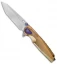 Rike Knife Thor2 Integral Frame Lock Knife Gold Pattern Ti (3.75" Bead Blast)