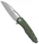 Microtech Sigil MK6 Frame Lock Knife OD Green (3.75" Stonewash)