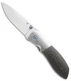 Aaron Fredrick Custom Mathor Liner Lock Knife LSCF/Nickel (3.1" Satin)