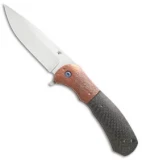 Aaron Fredrick Custom FS-1 Flipper Knife LSCF/Copper (3.9" Satin)