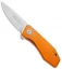 Maserin AM3 Liner Lock Flipper Knife Orange G-10 (2.75" Satin M390) 377/G10A