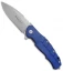 Maserin Sergio Consoli Pitbull Liner Lock Flipper Knife Blue (3.6" SW) 404/B