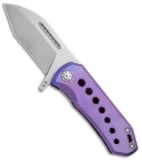EOS Orca-S  Frame Lock Knife Purple Titanium (3" Bead Blast)