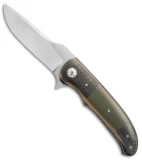 George Muller LL-CC Flipper Knife Camo G-10 LS Carbon Fiber (3.5" Satin)