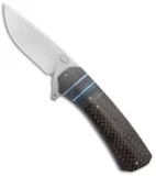 Herucus Blomerus LL-15 Custom Flipper Knife Carbon Fiber/Bronze (3.3" Satin)