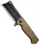 Andre de Villiers Custom Battle Cleaver Prototype Flipper Knife (4" Black)