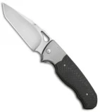 Diskin Revolution D/A Tanto Automatic Knife Ti/Marbled CF (3.75" Satin)