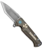 Andre de Villiers Custom Ronin Flipper Knife "Danger" (3.875" BB Hamon) AdV