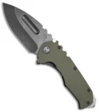 Medford Praetorian G Knife OD Green G-10/Black Ti (3.75" Tumbled PVD) MKT